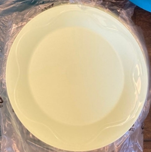 Tupperware set of 4, 8" Blossom Essentials Open House Dessert Plates Light Green - Picture 7 of 8